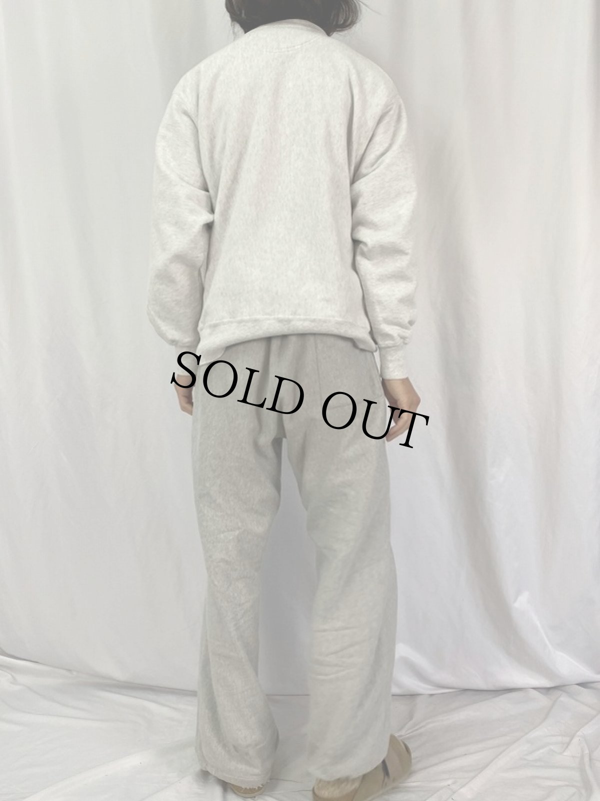 画像4: 00's Champion REVERSE WEAVE "LOYOLA" プリントスウェット M (4)