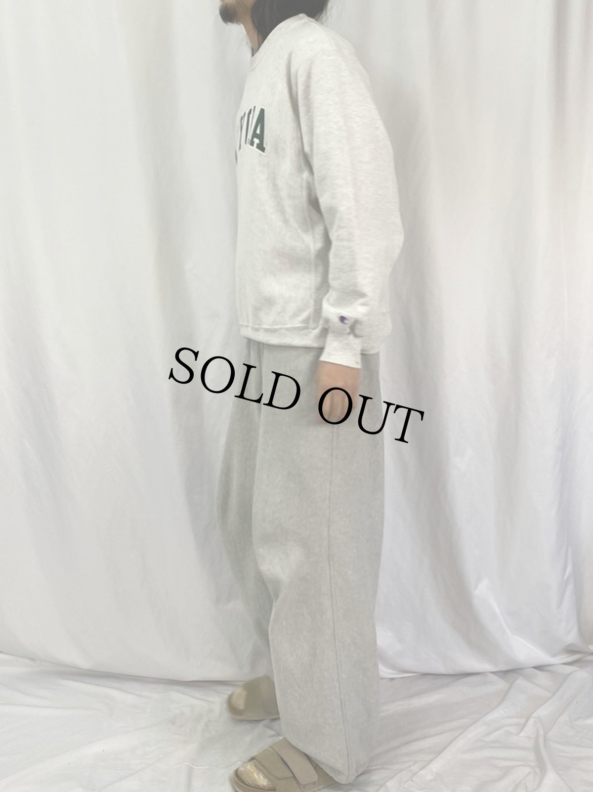 画像3: 00's Champion REVERSE WEAVE "LOYOLA" プリントスウェット M (3)