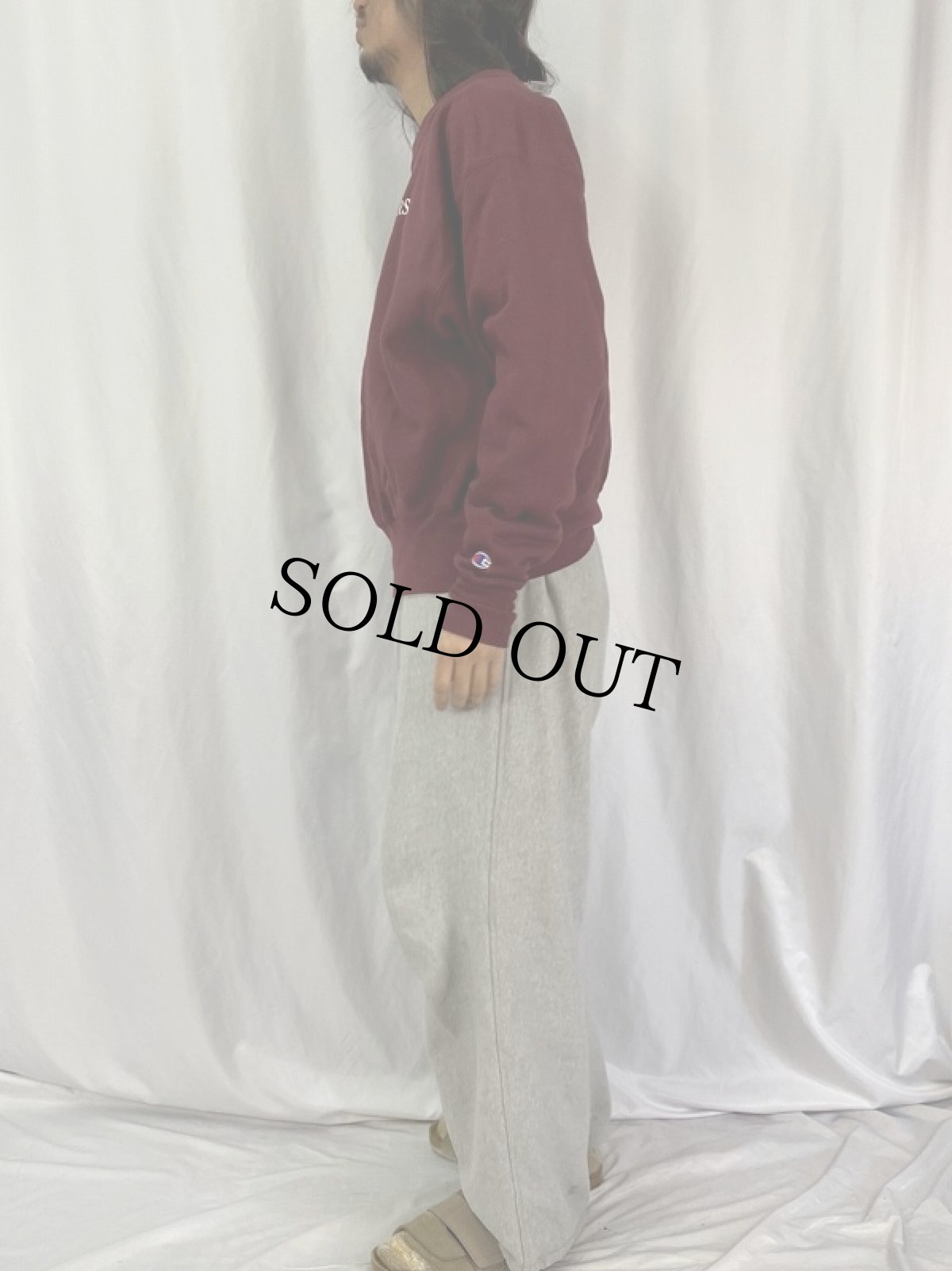 画像4: 00's Champion REVERSE WEAVE "HARVARD UNIVERSITY" プリントスウェット L (4)