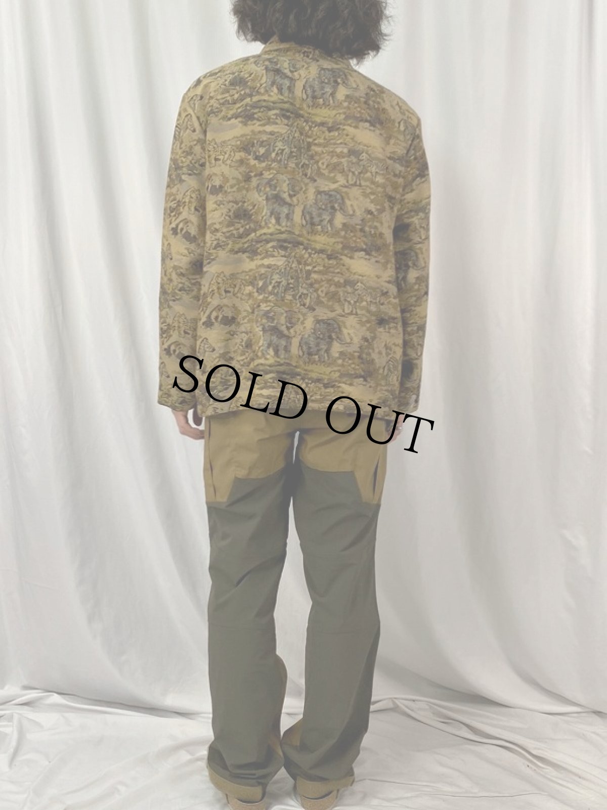 画像4: BonWorth アニマル柄 ジャガード織り ジップジャケット (4)