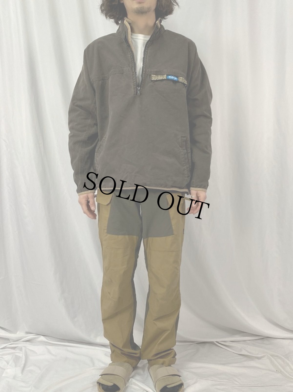 画像2: KAVU コットンダック プルオーバージャケット L (2)