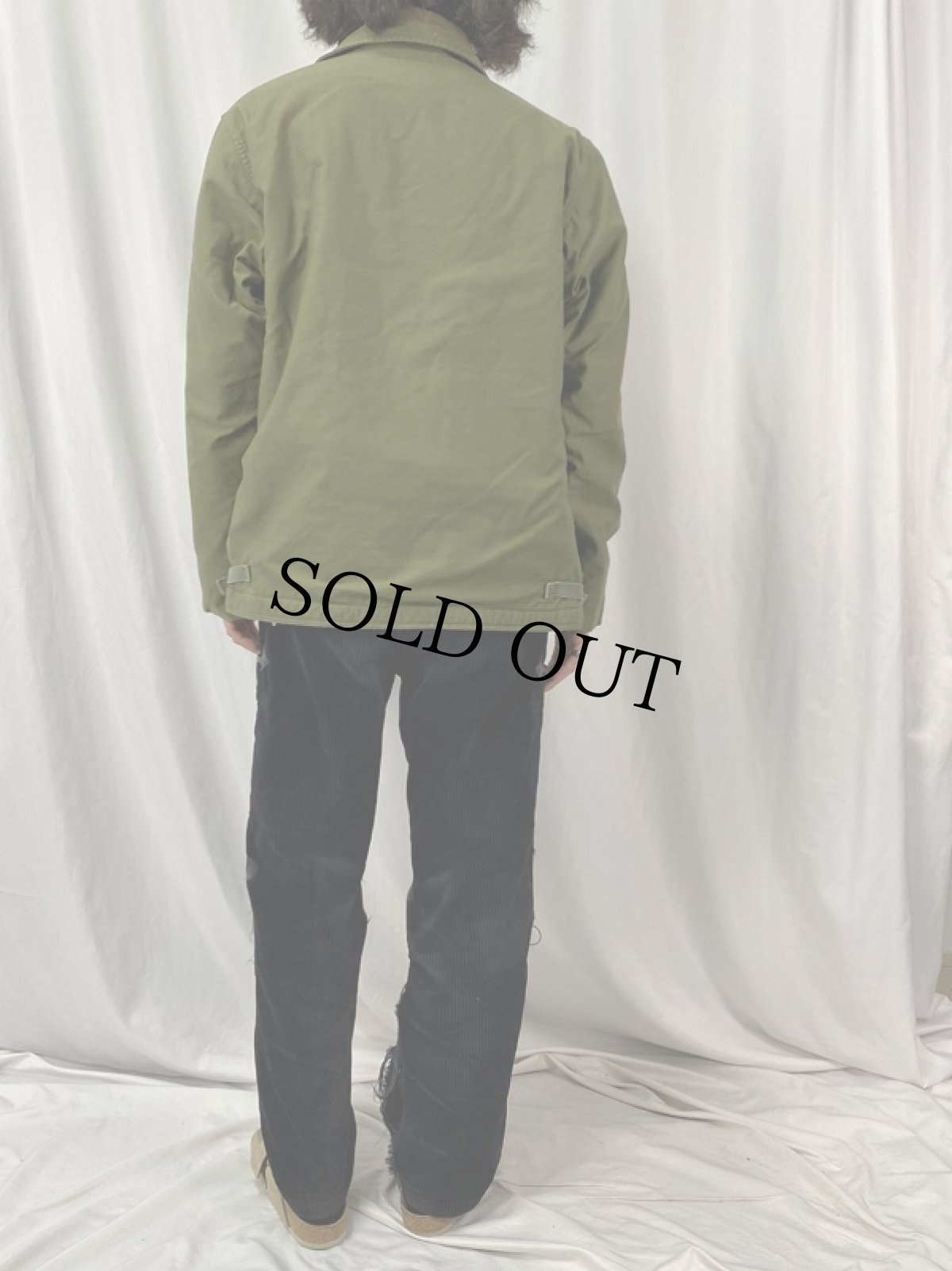 画像4: 80's U.S.NAVY A-2 デッキジャケット LARGE (4)