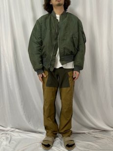 画像3: 90's〜 ALPHA INDUSTRIES,INC. 民間用 USA製  MA-1 フライトジャケット X-LARGE (3)