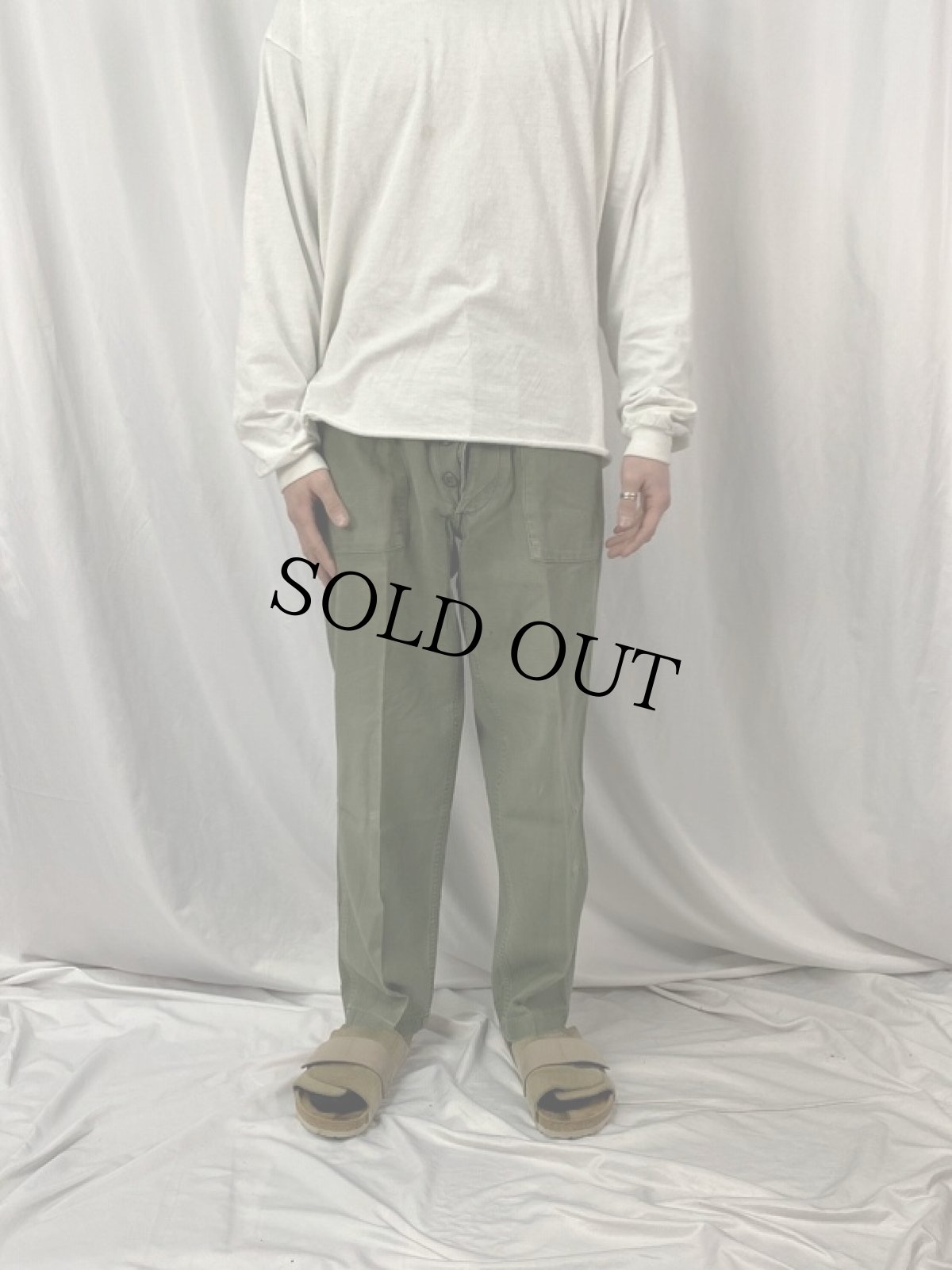 画像2: 70's U.S.ARMY ベイカーパンツ W31 (2)