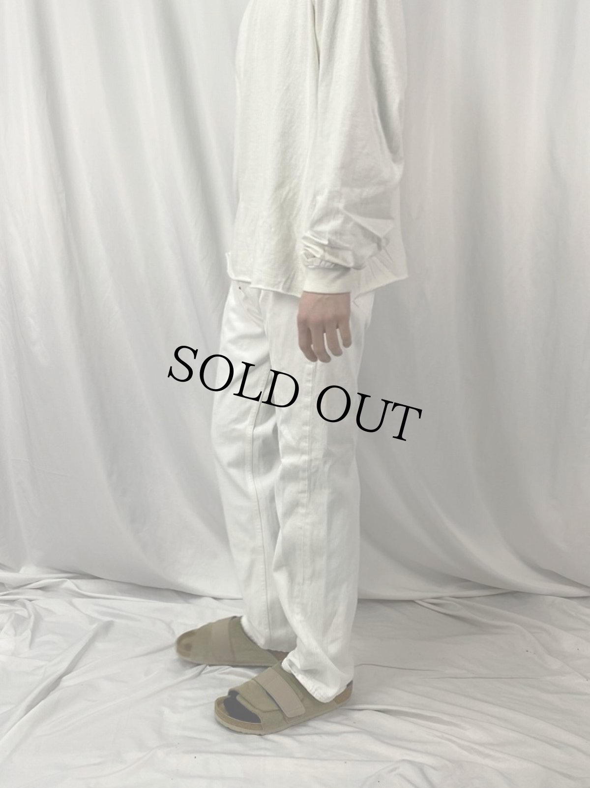 画像3: 90's Levi's 501 USA製 ホワイトデニムパンツ W31 (3)