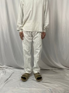 画像2: 90's Levi's 501 USA製 ホワイトデニムパンツ W31 (2)