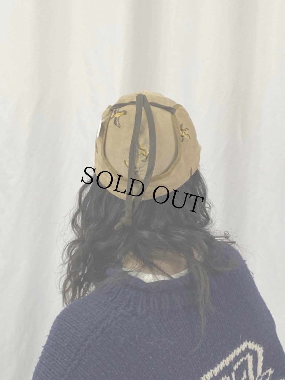 画像4: 【SALE】 〜60's UTICA DUXBAK ゲームバード柄 コーデュロイハンティングキャップ (4)