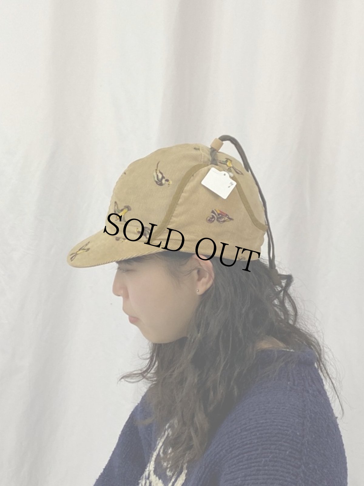 画像3: 【SALE】 〜60's UTICA DUXBAK ゲームバード柄 コーデュロイハンティングキャップ (3)