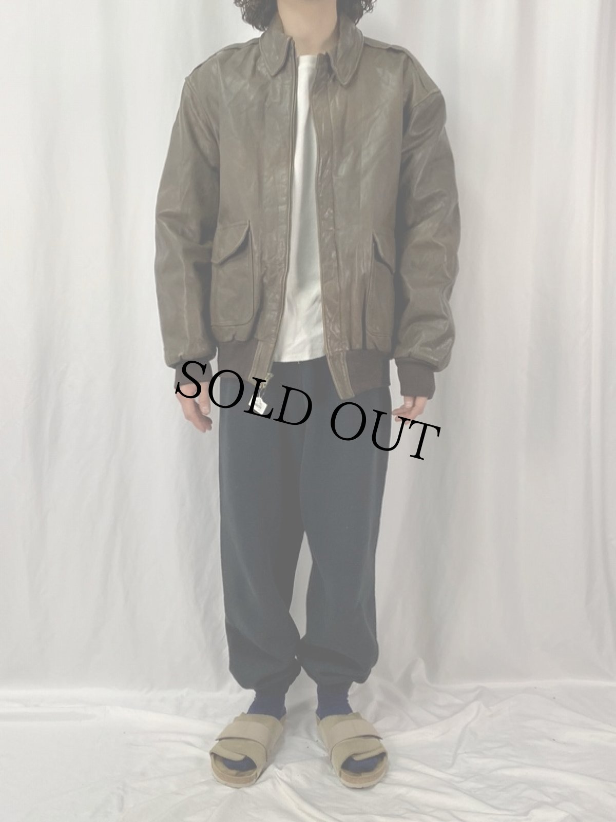 画像2: 90's L.L.Bean USA製 FLYING TIGER JACKET "A-2TYPE" SIZE42 (2)