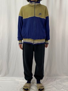 画像2: 80's NIKE 紺タグ ツートーン アクリルトラックジャケット L (2)