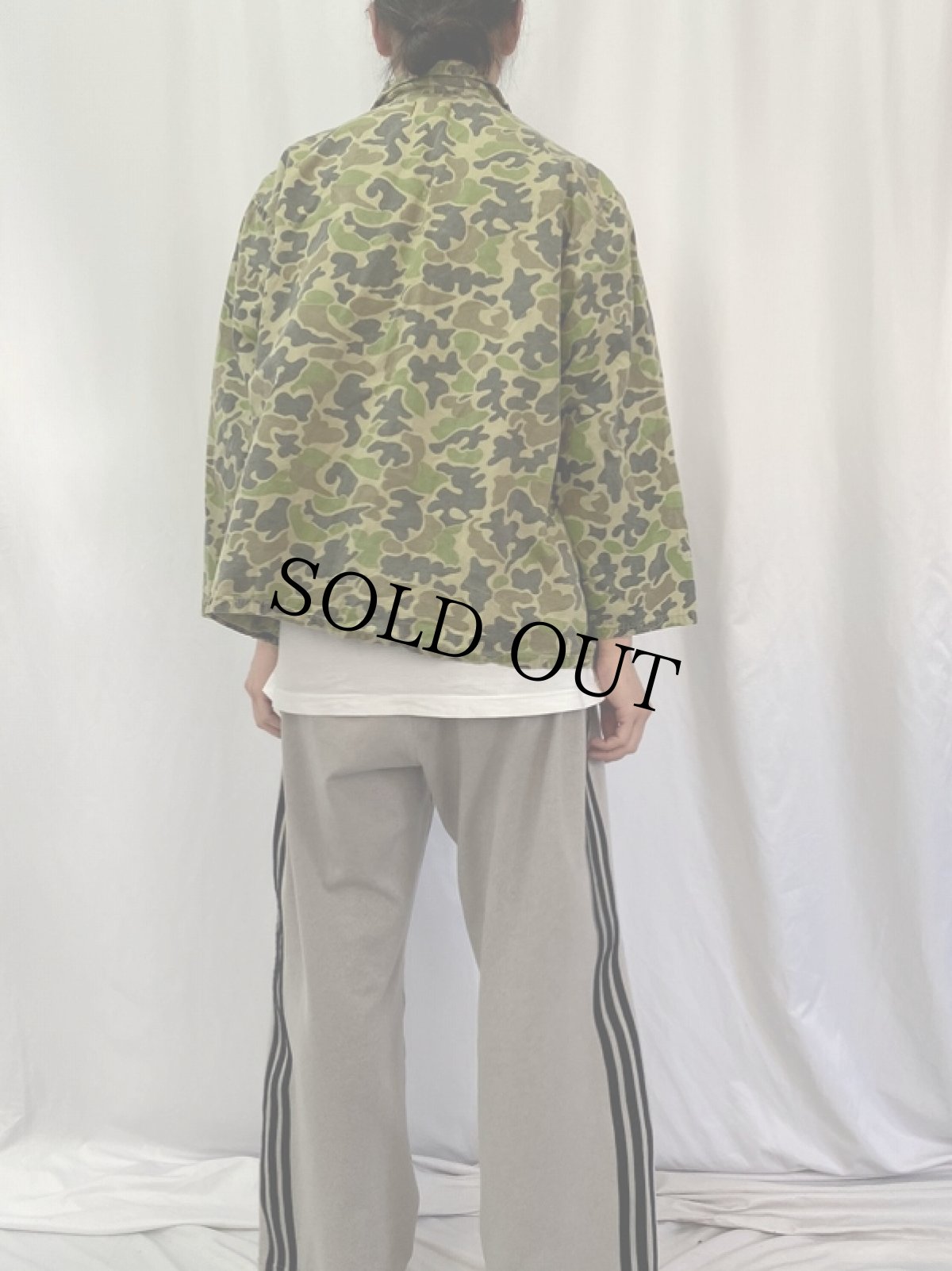 画像4: 60〜70's Canvasback ダックハンターカモ柄 ハンティングジャケット (4)