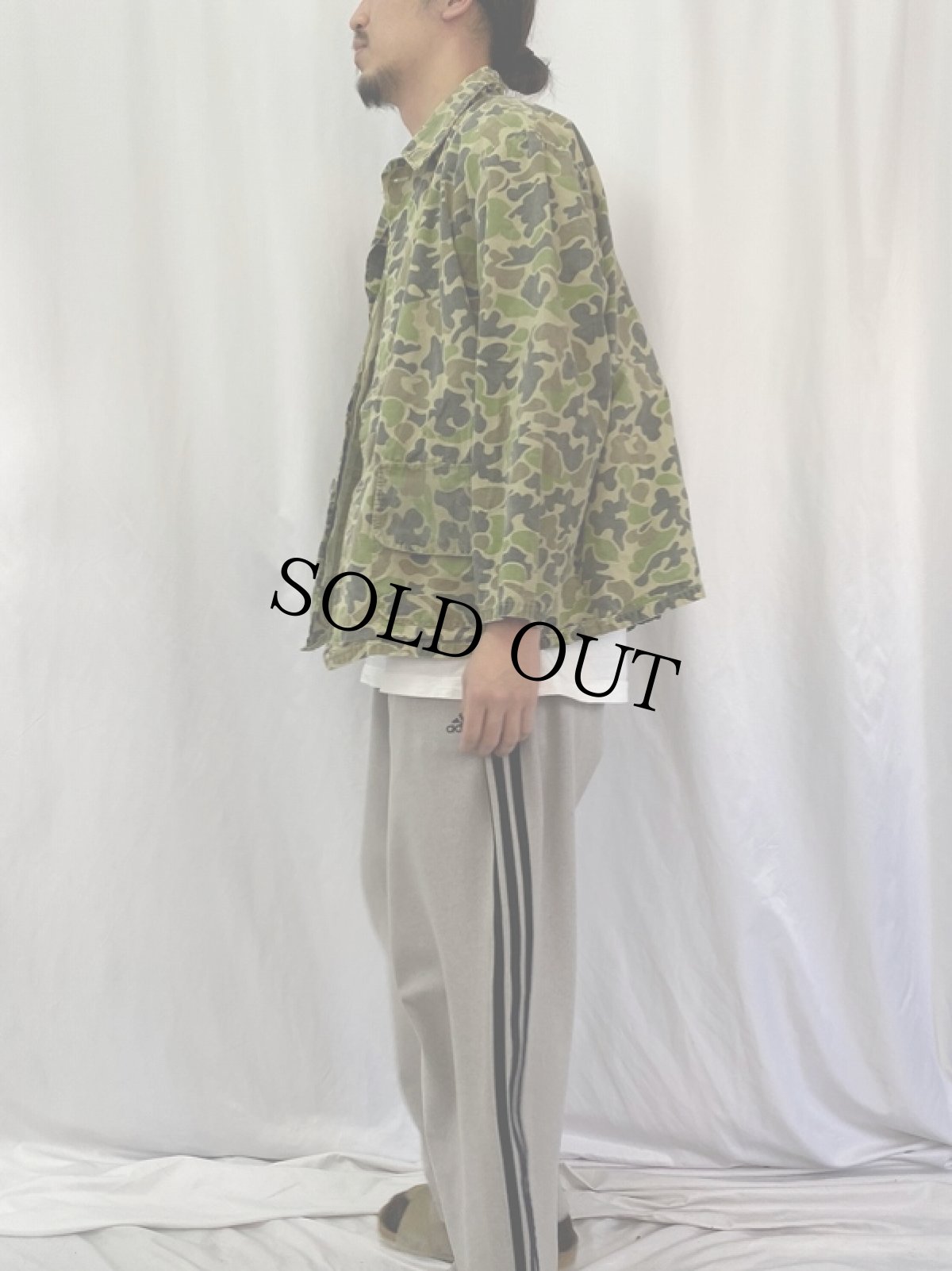 画像3: 60〜70's Canvasback ダックハンターカモ柄 ハンティングジャケット (3)