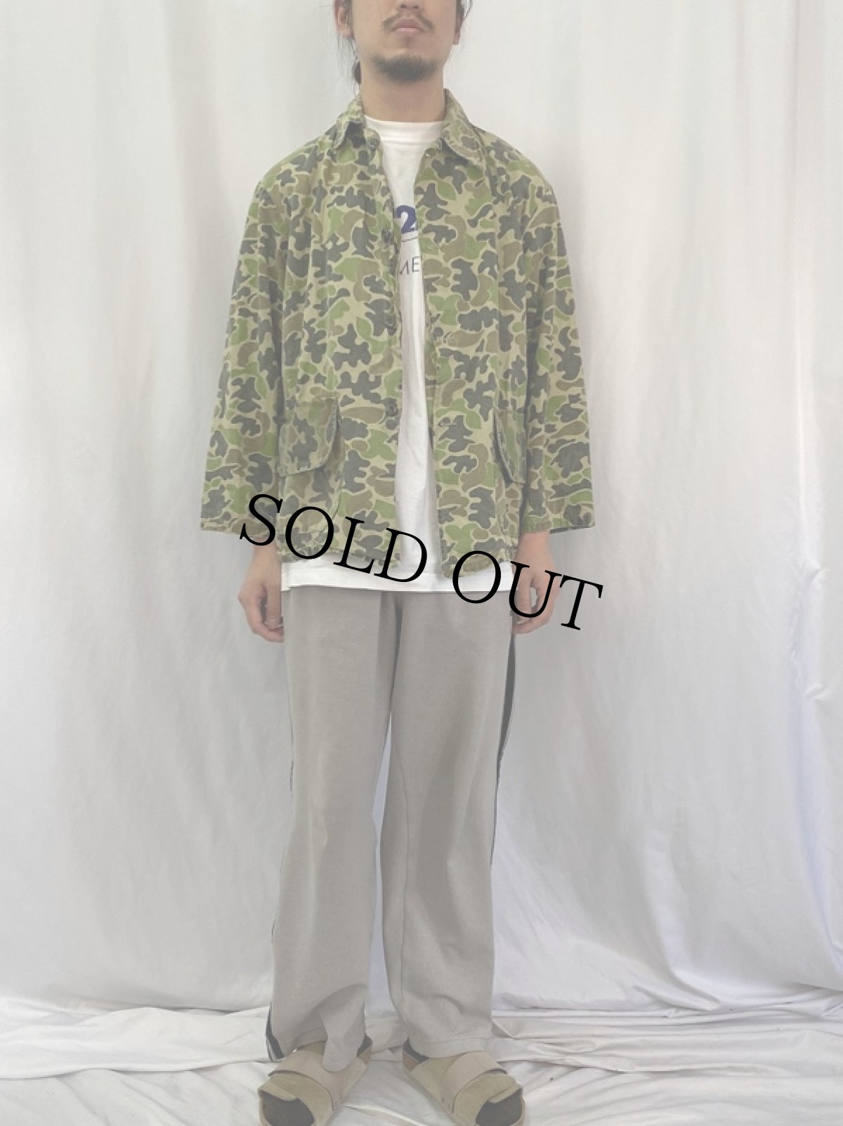 画像2: 60〜70's Canvasback ダックハンターカモ柄 ハンティングジャケット (2)