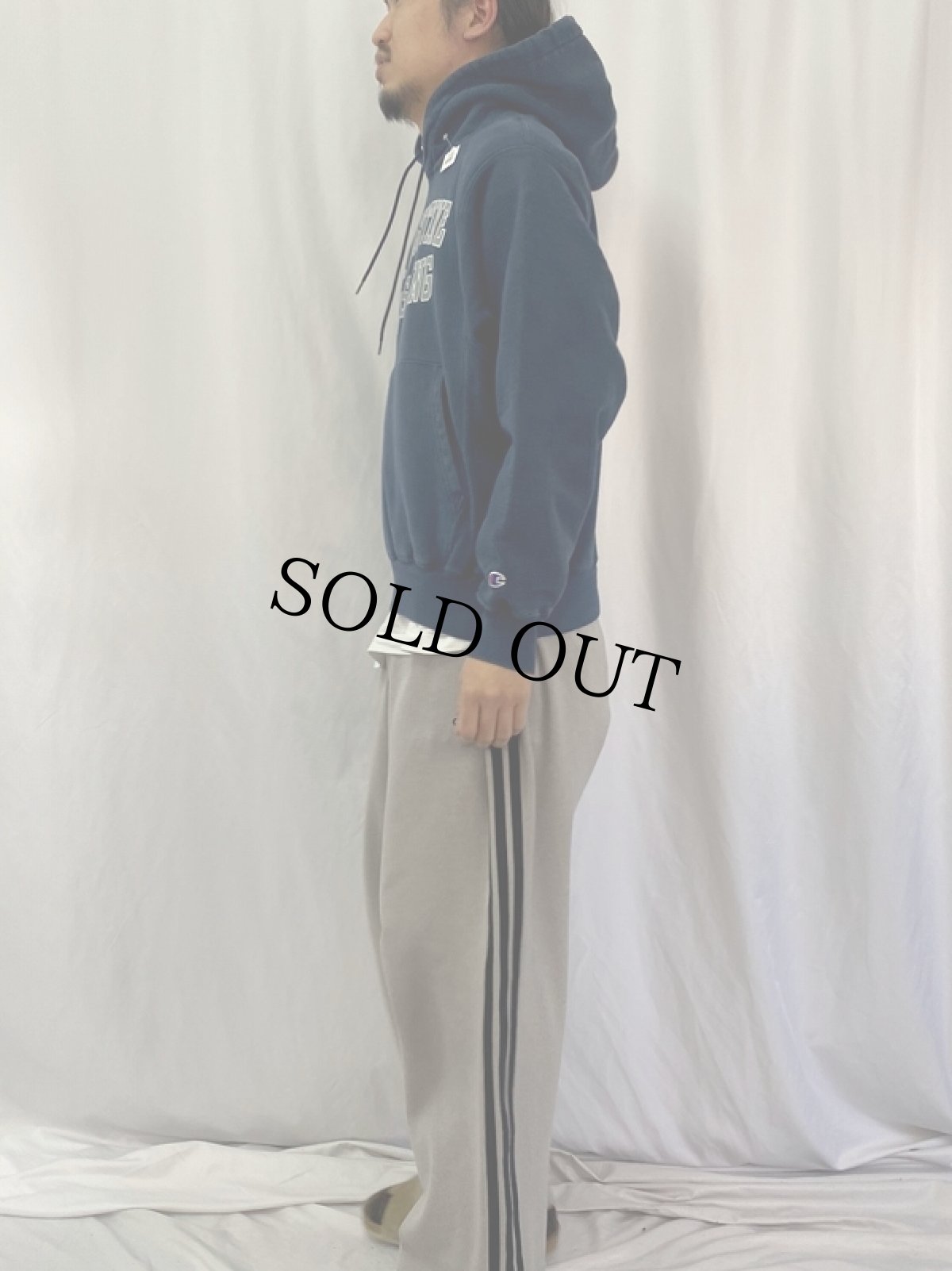 画像3: 00's Champion REVERSE WEAVE "ST.AUGUSTINE WRESTLING" プリントスウェットフーディー S (3)