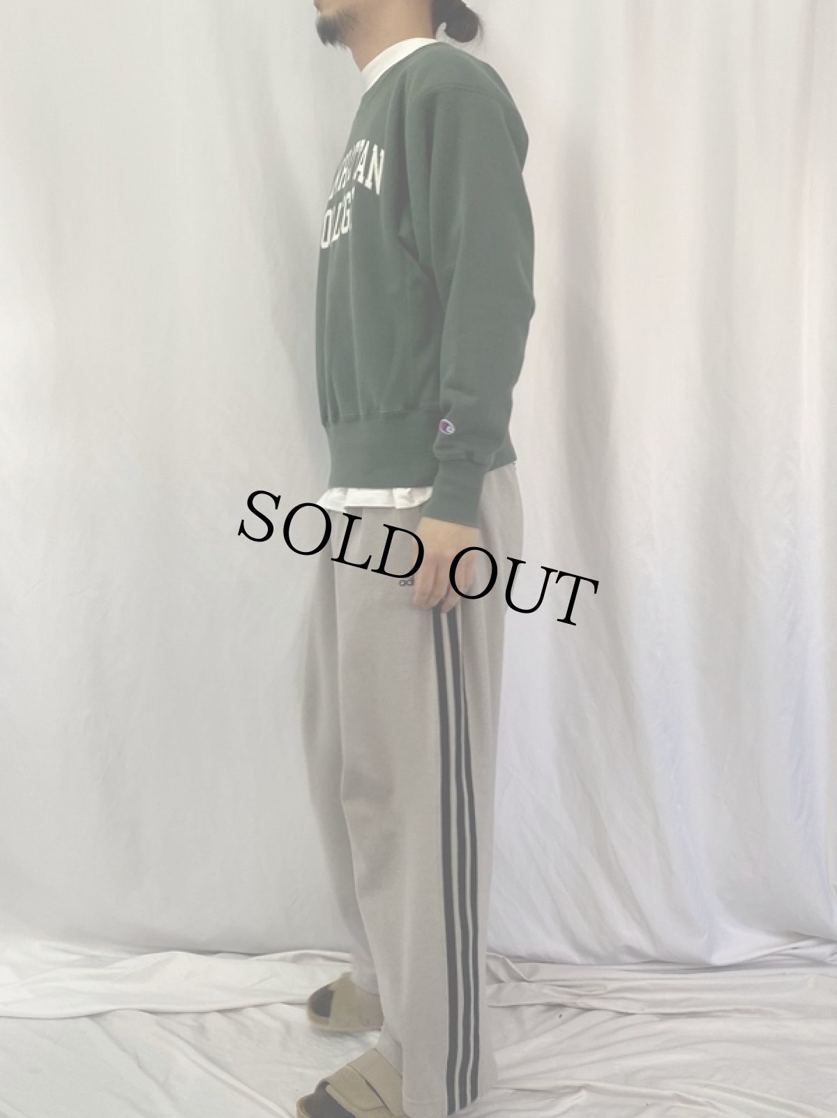 画像3: 00's Champion REVERSE WEAVE "MANHATTAN COLLEGE" プリントスウェット M (3)