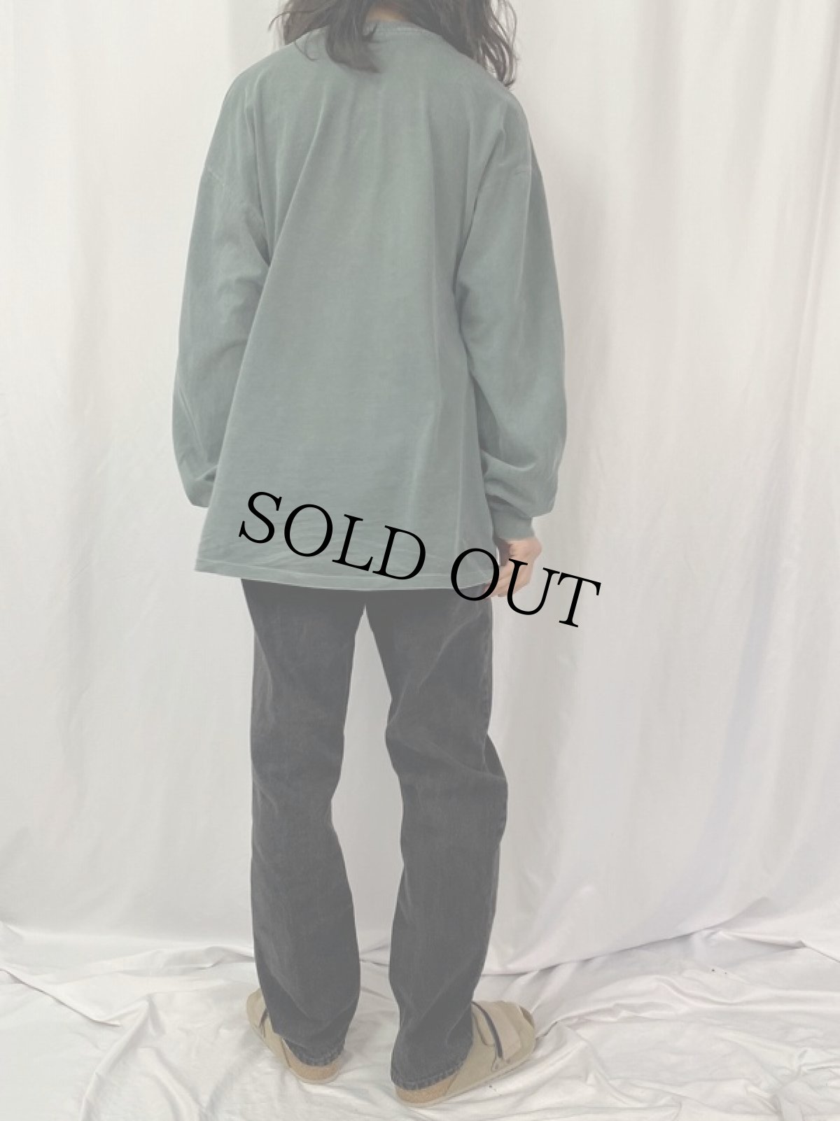 画像4: 90's Levi's 505 "REGULAR FIT STRAIGHT LEG" USA製 オレンジタブ ブラックデニムパンツ W35 (4)