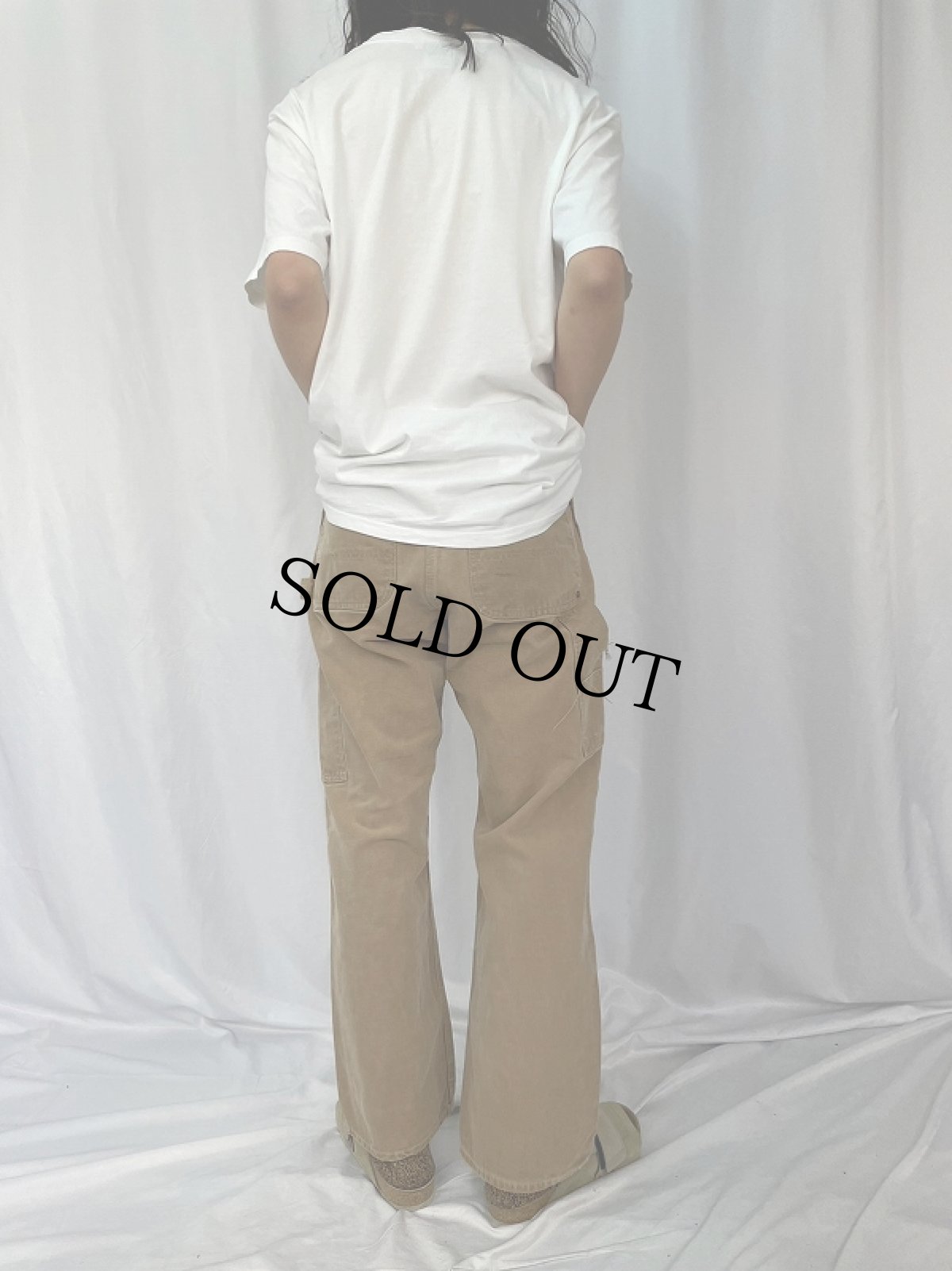 画像4: 70's Carhartt プリントタグ ダブルニー ダックペインターパンツ W35 (4)