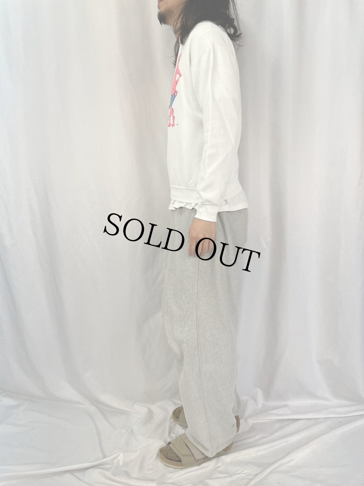 画像4: 80〜90's USA製 "TRY JESUS..." ジーザスプリントスウェット M (4)