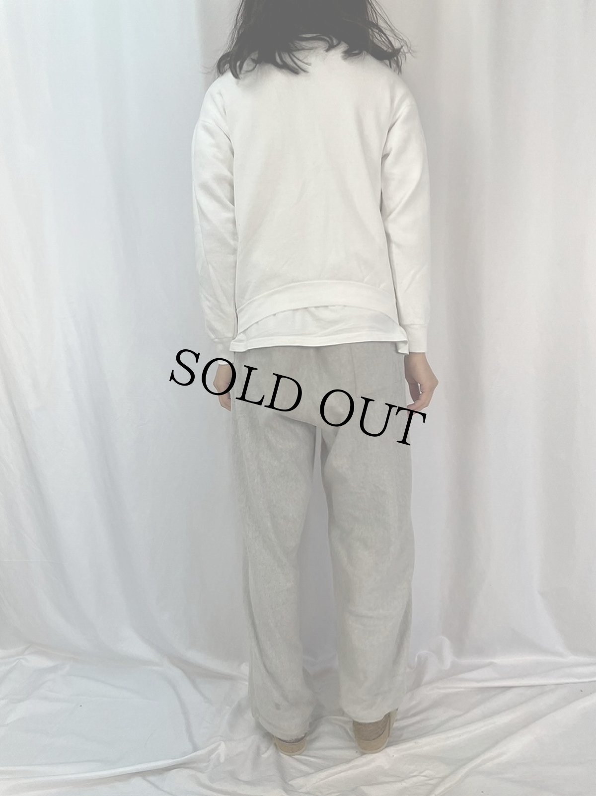 画像5: 80〜90's USA製 "TRY JESUS..." ジーザスプリントスウェット M (5)