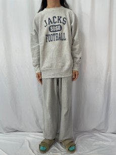 画像2: 90's Champion REVERSE WEAVE USA製 "JACKS FOOTBALL" プリントスウェット XL (2)