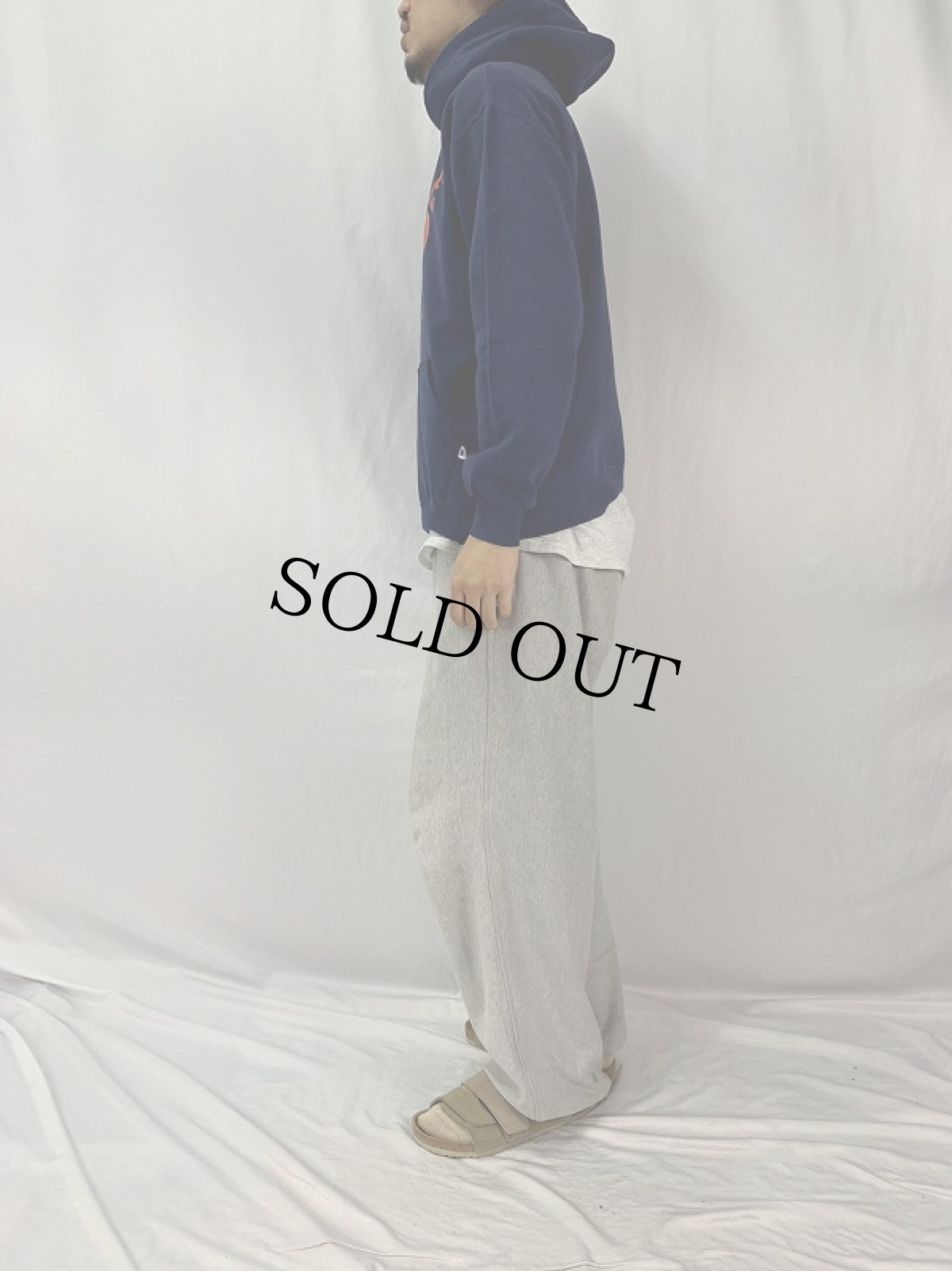 画像3: 90's〜 USA製 "NAPERVILLE NORTH" プリントスウェットフーディー L (3)