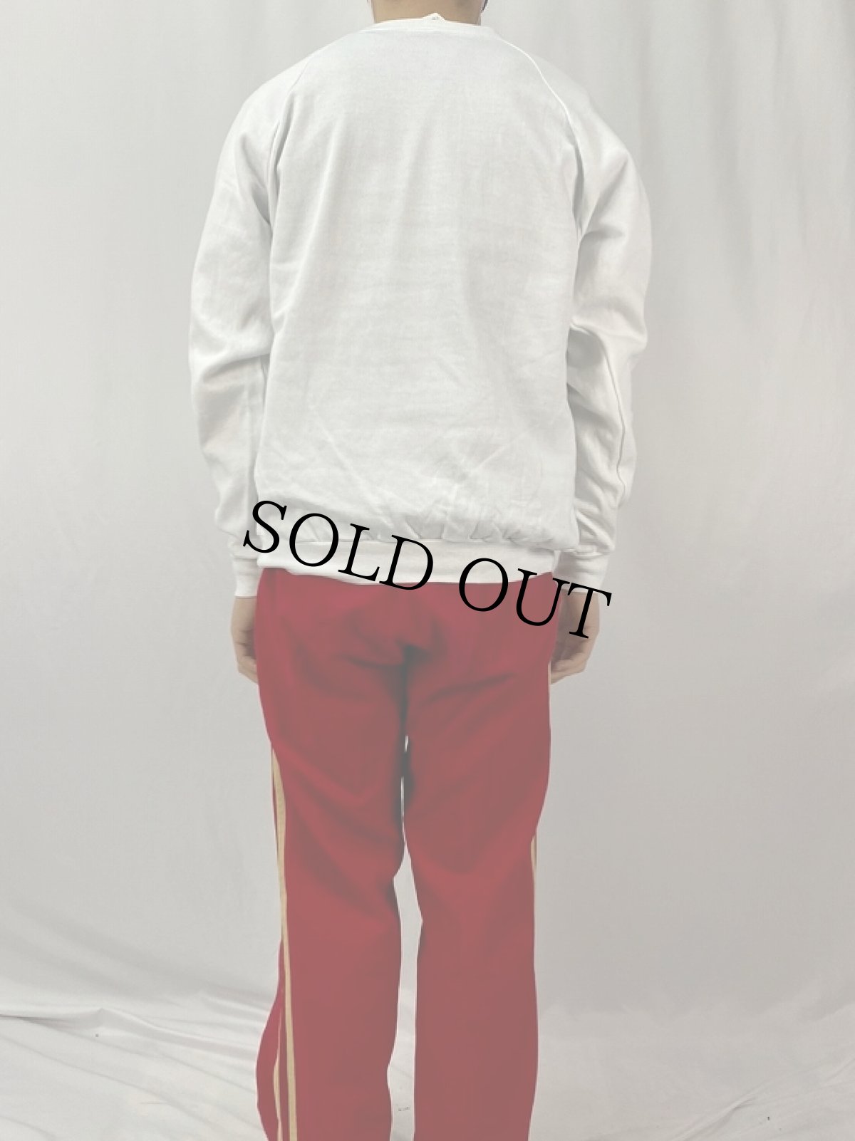 画像5: 80〜90's Coca-Cola USA製 ロゴプリント ラグランスウェット XL (5)