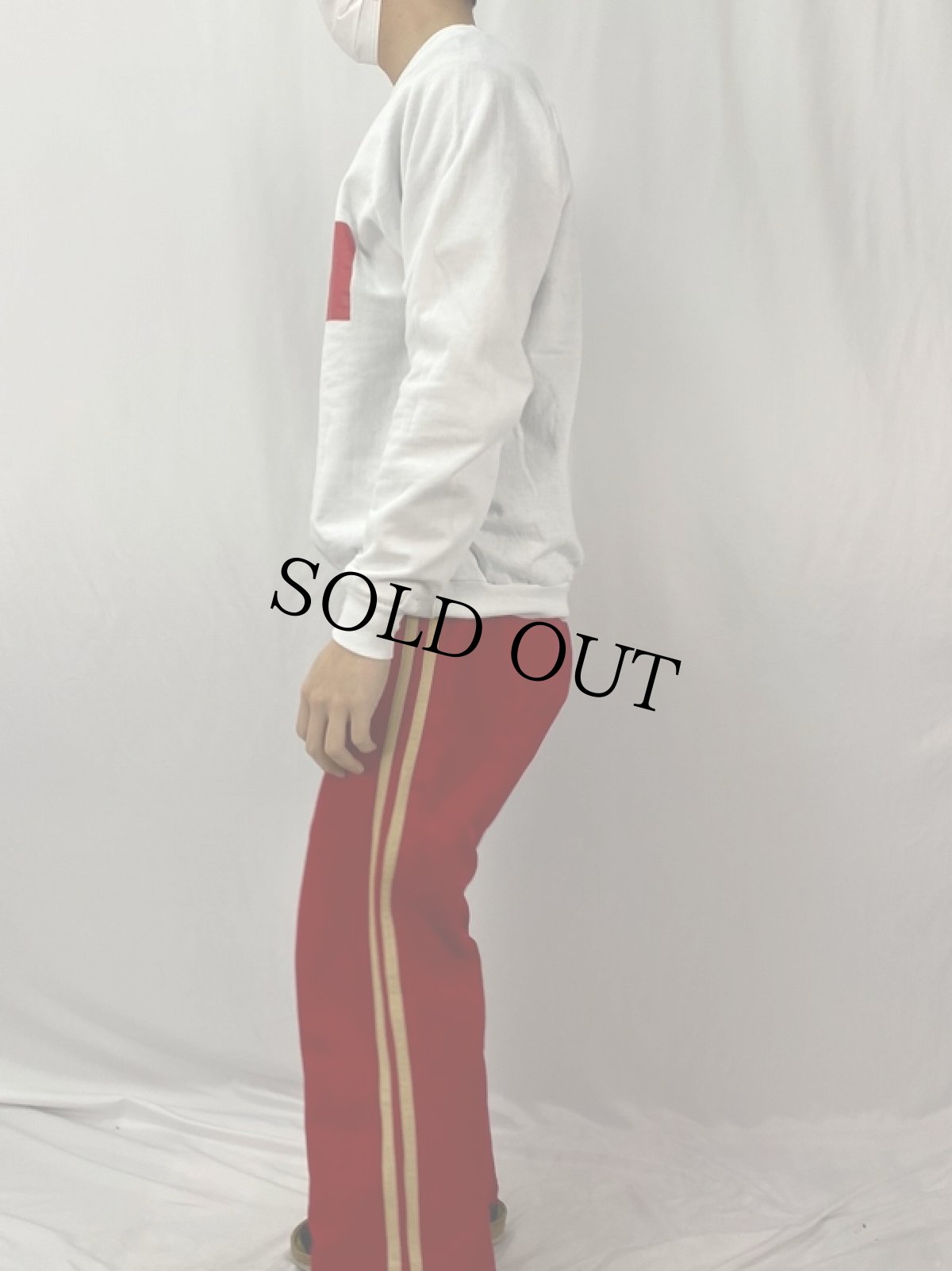 画像4: 80〜90's Coca-Cola USA製 ロゴプリント ラグランスウェット XL (4)