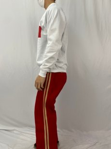 画像4: 80〜90's Coca-Cola USA製 ロゴプリント ラグランスウェット XL (4)