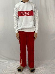 画像3: 80〜90's Coca-Cola USA製 ロゴプリント ラグランスウェット XL (3)