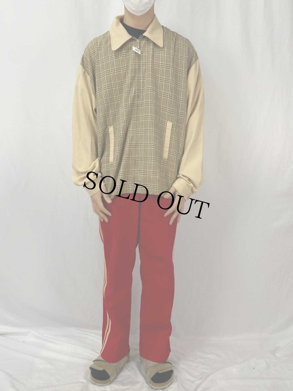 画像2: 90's BC Ethic チェック柄 ジップジャケット XL (2)