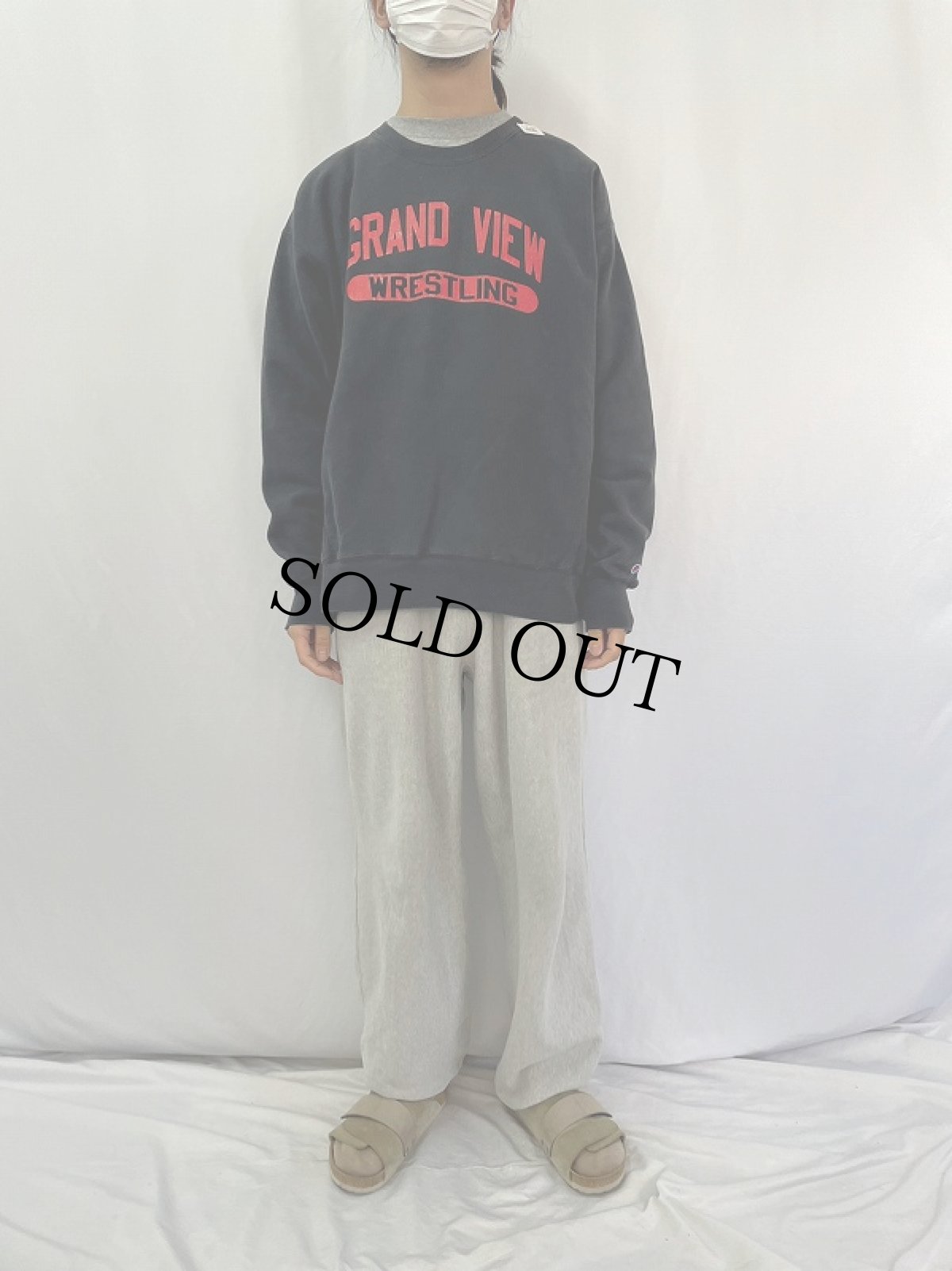 画像2: 00's Champiom REVERSE WEAVE "GRAND VIEW" プリントスウェット XL (2)