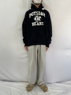 画像2: 00's Champiom REVERSE WEAVE "POTSDAM BEARS" プリントスウェットフーディー L (2)