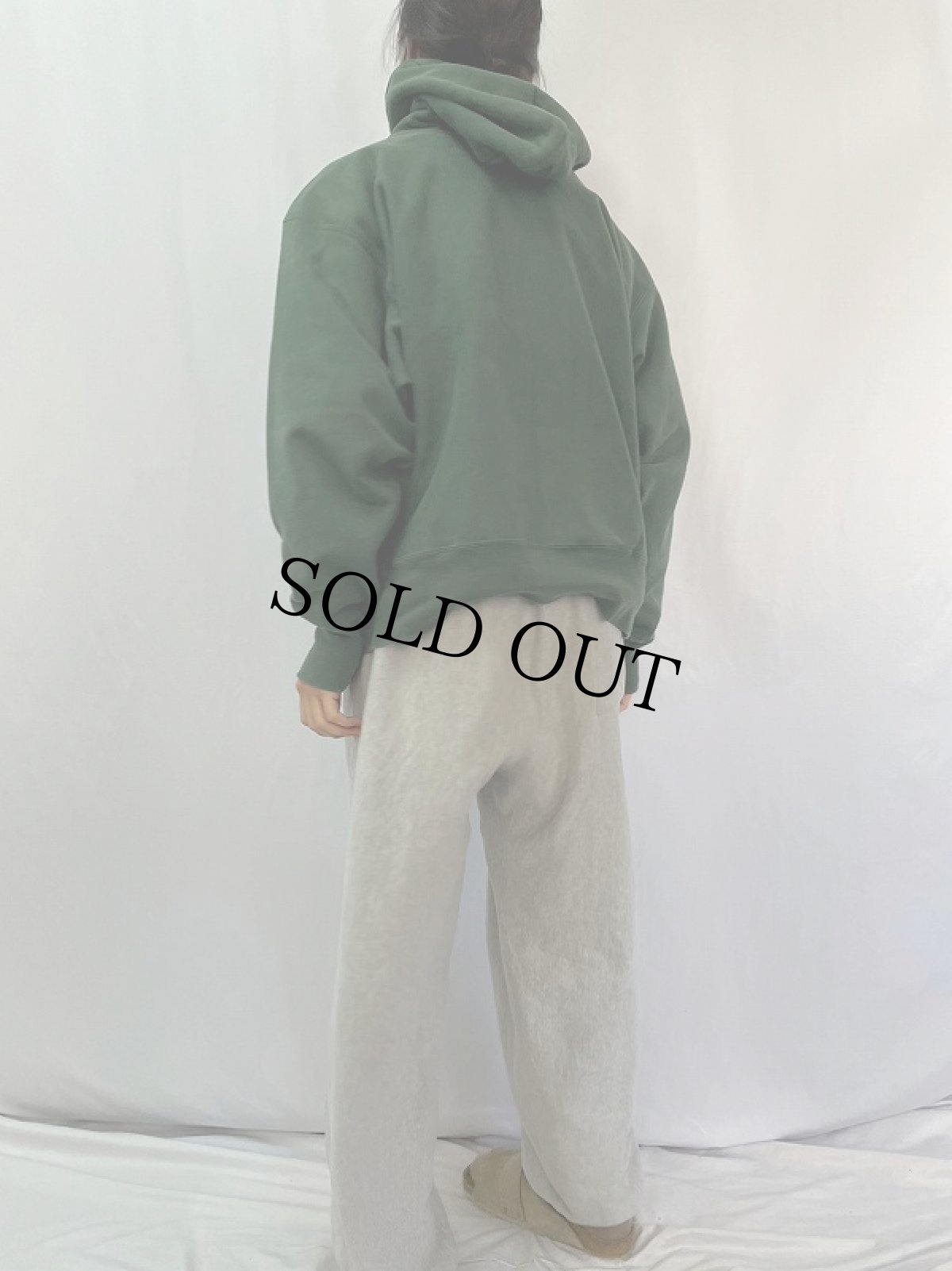 画像4: 00's Champiom REVERSE WEAVE "PLYMOUTH STATE" プリントスウェットフーディー XL (4)