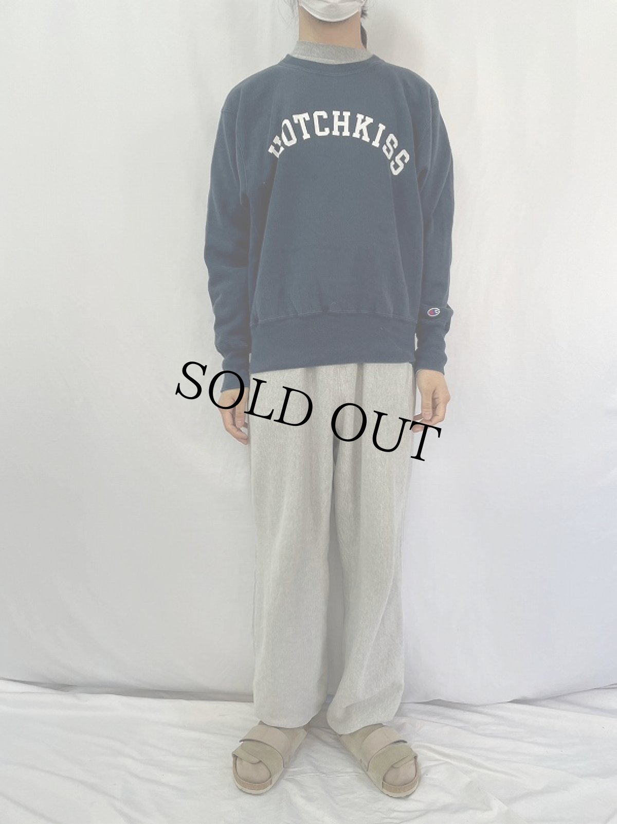 画像2: 00's Champiom REVERSE WEAVE "HOTCHKISS" プリントスウェット M (2)