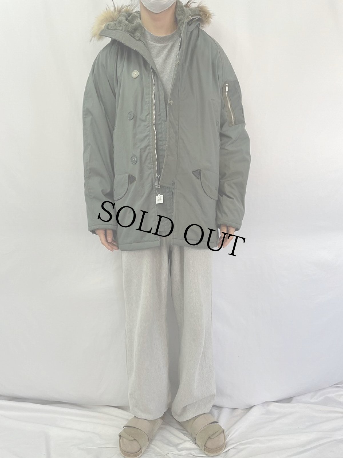 画像2: 70〜80's 民生品 N-3B フライトジャケット (2)