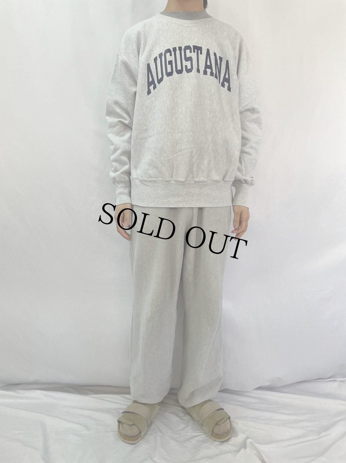 画像2: 00's Champiom REVERSE WEAVE "AUGUSTANA" プリントスウェット XL (2)