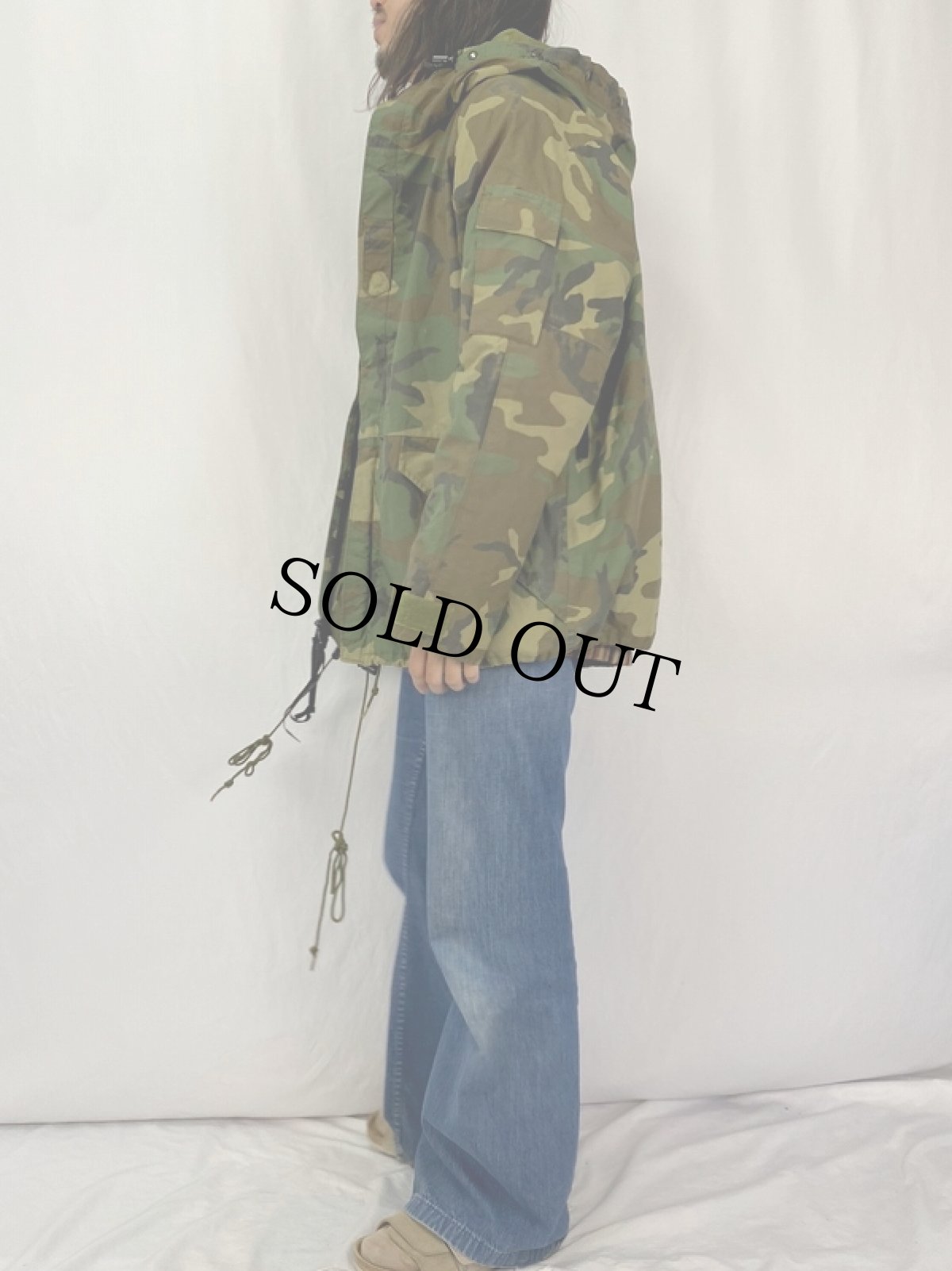 画像3: 90's U.S.MILITARY ECWCS ウッドランドカモ パーカ GEN1 後期 LARGE REGULAR (3)