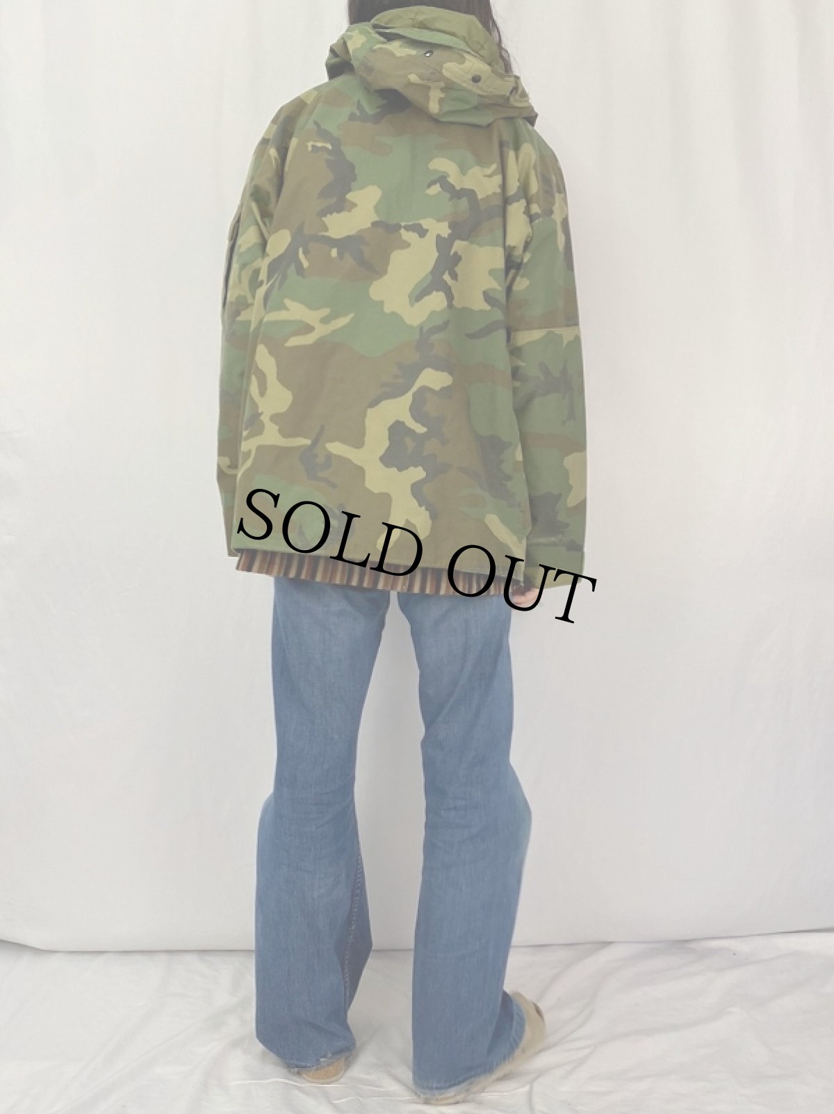 画像4: 90's U.S.MILITARY ECWCS ウッドランドカモ パーカ GEN1 後期 MEDIUM REGULAR (4)