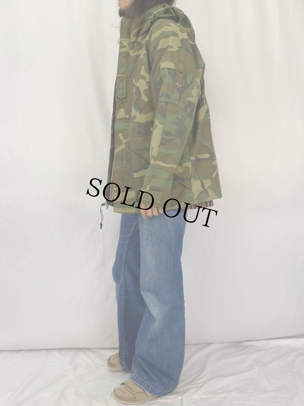 画像3: 90's U.S.MILITARY ECWCS ウッドランドカモ パーカ GEN1 後期 MEDIUM REGULAR (3)