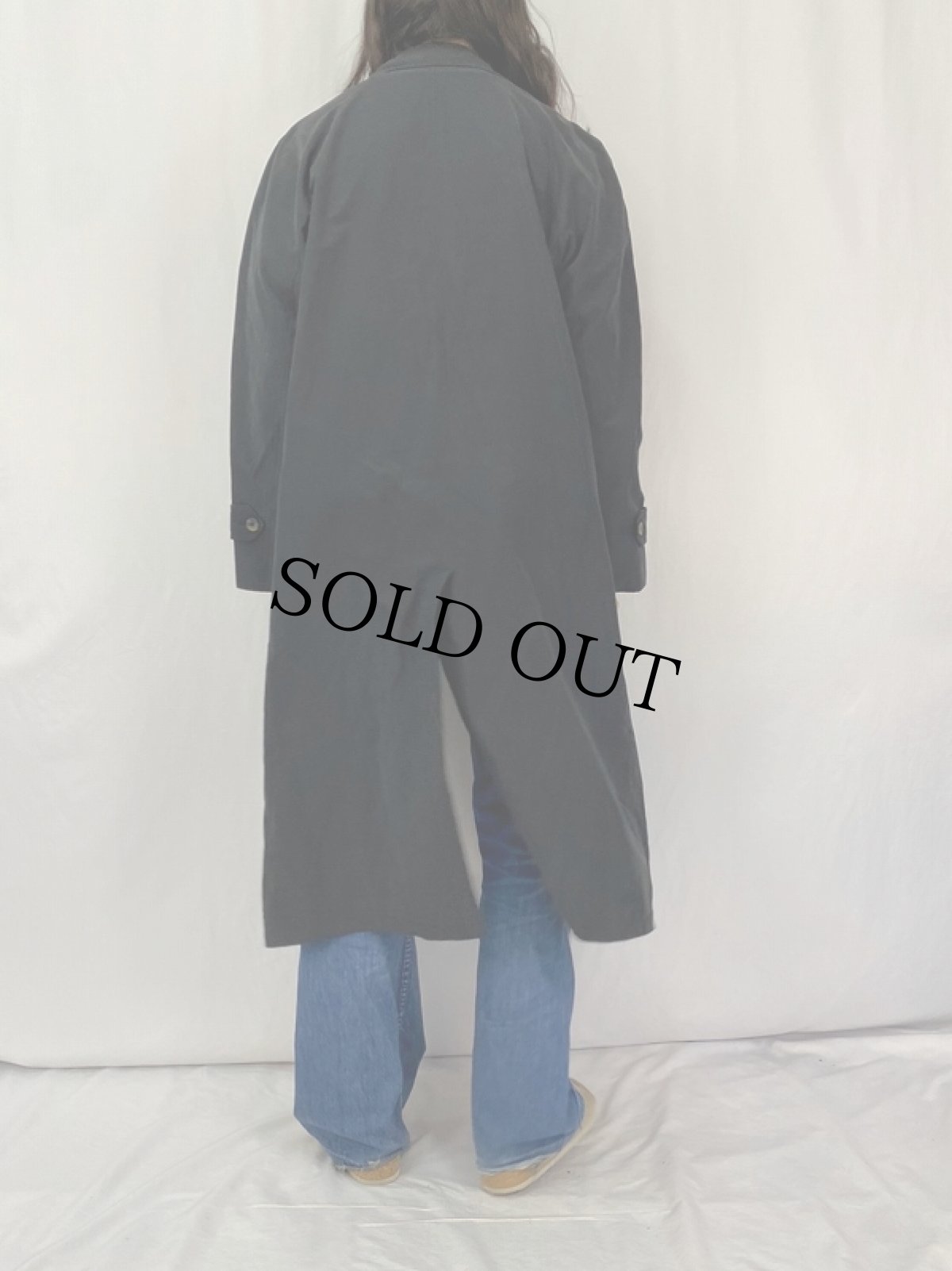 画像4: PERRY ELLIS PORTFOLIO ステンカラーコート L BLACK (4)