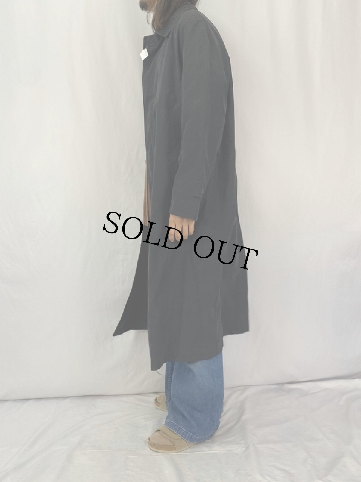 画像3: PERRY ELLIS PORTFOLIO ステンカラーコート L BLACK (3)