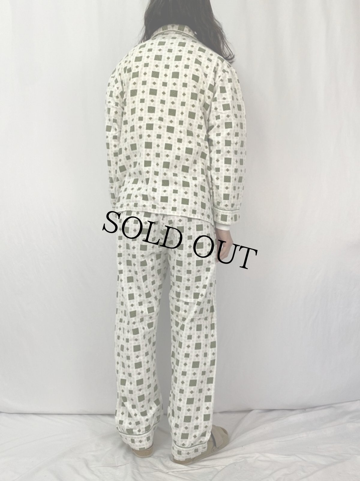 画像4: ETA 総柄 コットンパジャマシャツ＆パンツ SETUP M (4)