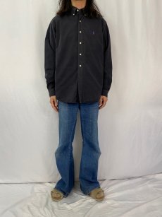 画像2: POLO Ralph Lauren "CLASSIC FIT" コットンボタンダウンシャツ XL (2)