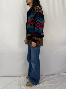 画像3: 80's PENDLETON USA製 "High Grade Western Wear" ネイティブ柄 ウールジャケット S (3)