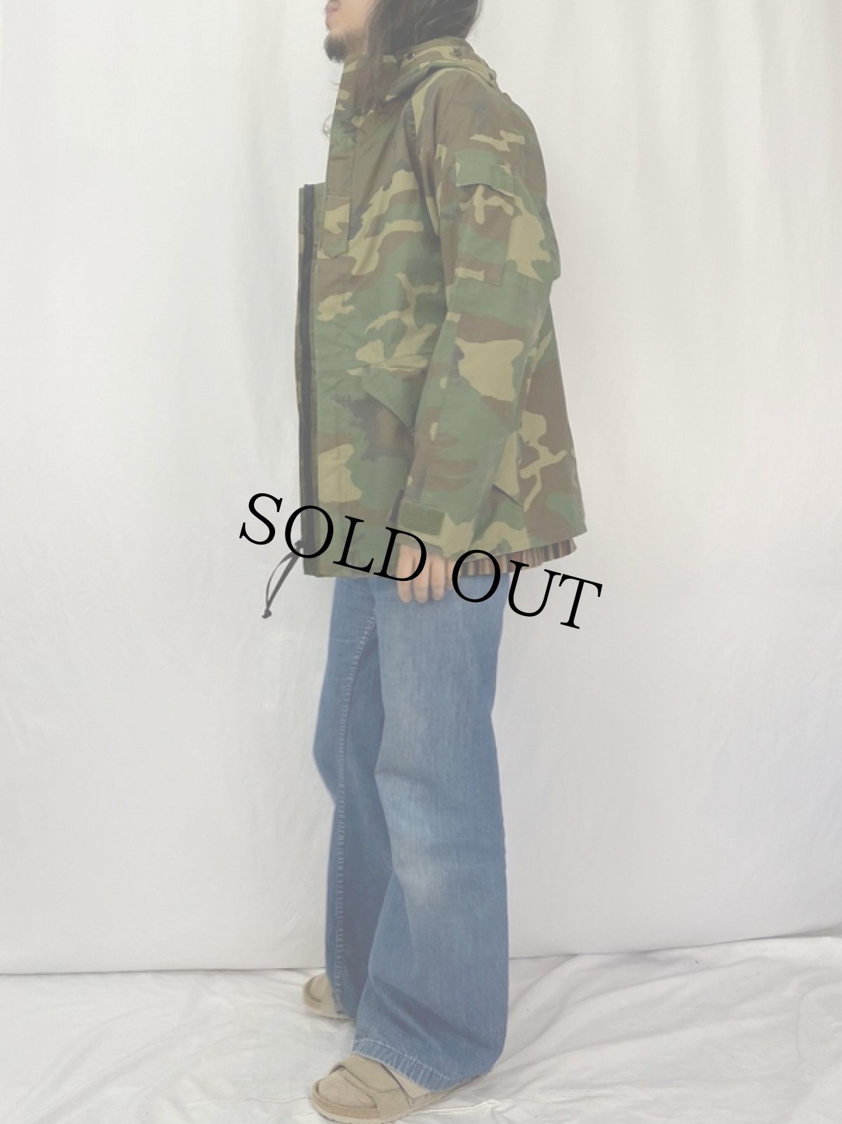 画像3: 90's U.S.MILITARY ECWCS ウッドランドカモ パーカ GEN1 後期 SMALL REGULAR (3)