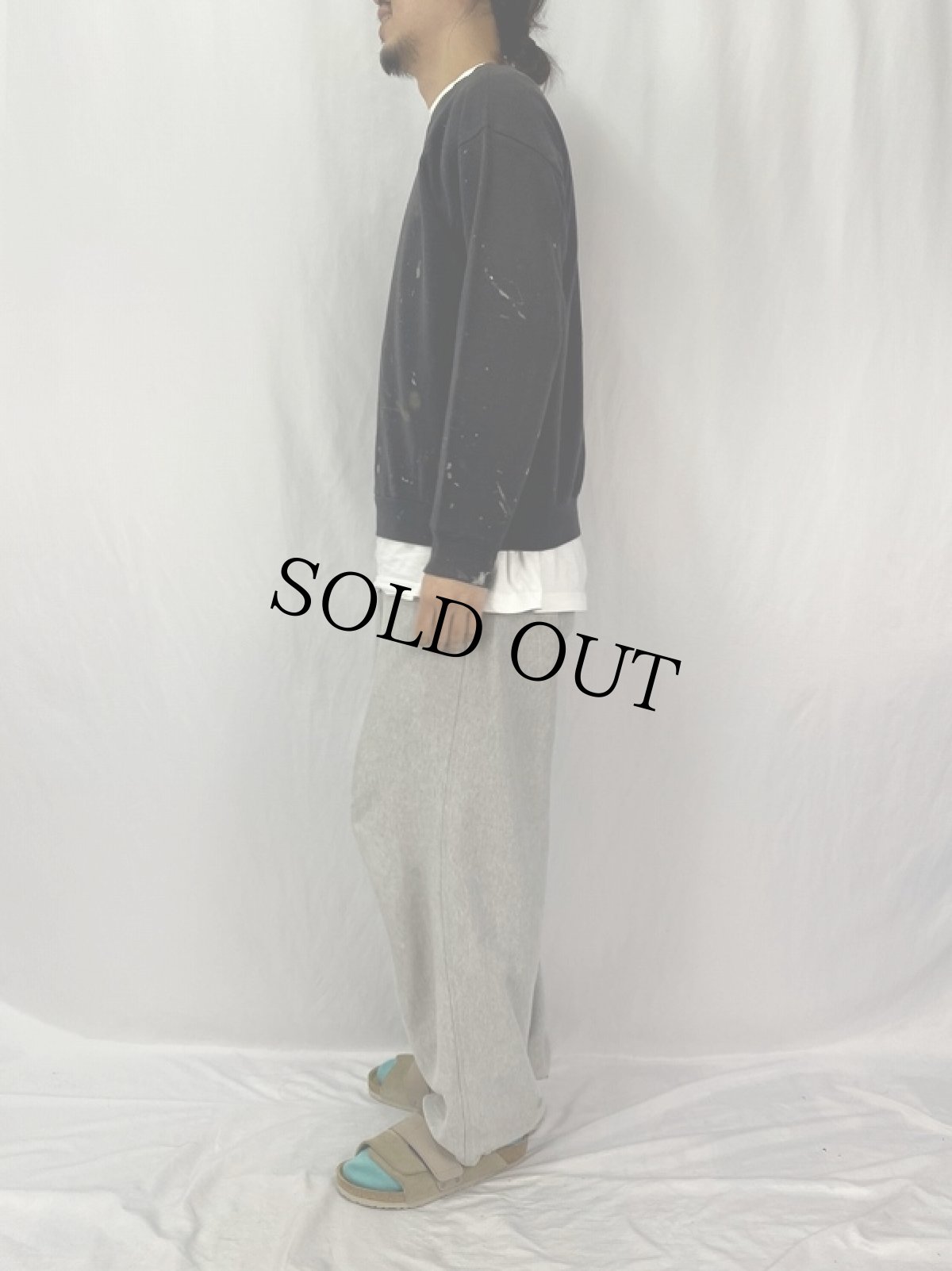 画像3: 90's TULTEX USA製 ペンキペイント スウェット L (3)