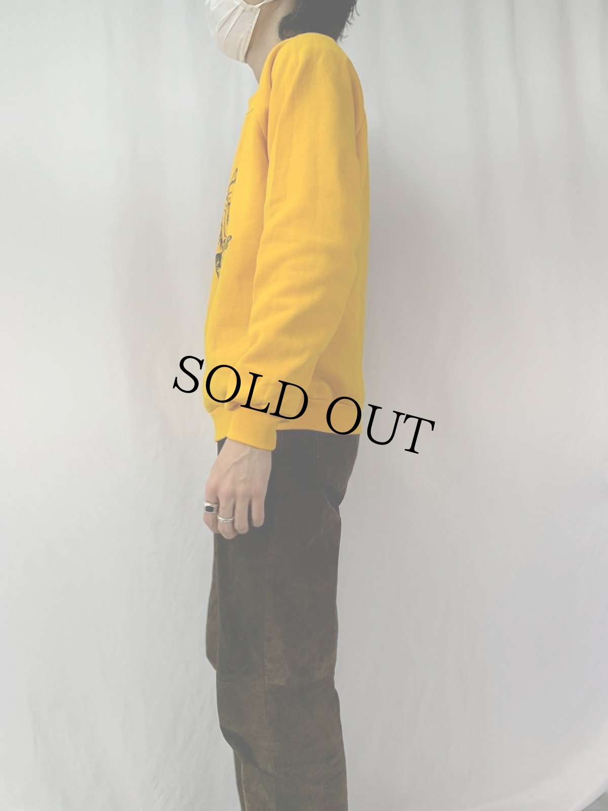 画像4: 80's USA製 Sugar Ray Leonard ボクシングラグランスウェット XL (4)