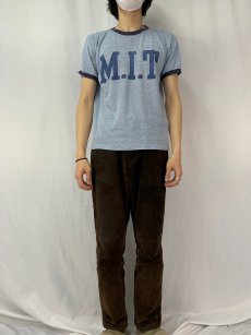 画像2: 80's Champion USA製 トリコタグ "M.I.T." 染み込みプリントTシャツ L (2)