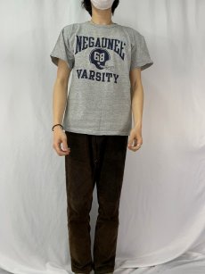 画像3: 80's Champion USA製 トリコタグ "NEGAUNEE VARSITY" プリントTシャツ L (3)