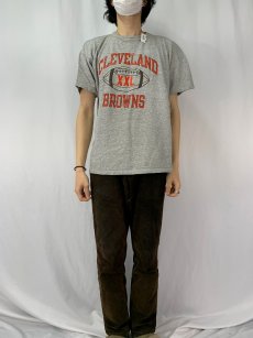 画像3: 80's Champion USA製 トリコタグ "CLEVELAND BROWNS" プリントTシャツ XL (3)